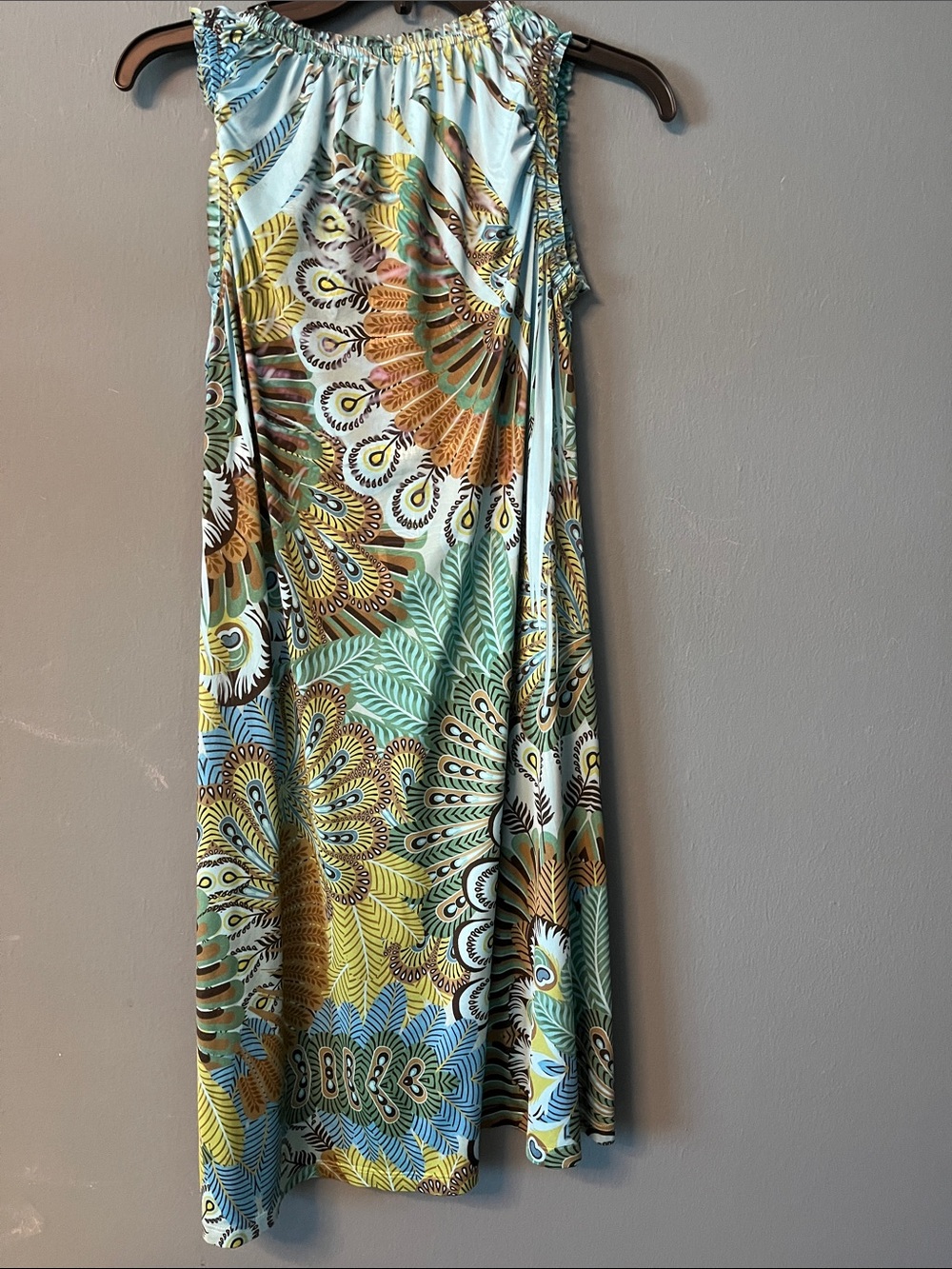 Unity World Wear Aqua Multi-Color Maxi Dress - Picture 2 of 4